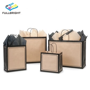 <span class=keywords><strong>Venta</strong></span> al por mayor regalo bolsas a granel maneja Ideal reciclado Kraft bolsa de <span class=keywords><strong>papel</strong></span> <span class=keywords><strong>para</strong></span> ir de compras - Product Image 3