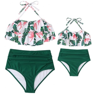 OUTPACE Women's Best Competition Swim Suit with Pleated Print Wholesale Bathing Suits Push-up Bra Leopard Pattern - Product Image 1