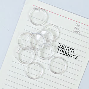 Nota RINGNOTE 28mm 1000 pz/borsa Super trasparente disco vincolante Planner fogli sciolti dischi rilegati a disco per diario e <span class=keywords><strong>album</strong></span> - Product Image 1