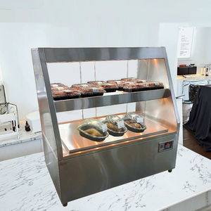 Armoire de maintien chauffée d'occasion remise à neuf avec verre à 2 couches pour les chauffe-buffets Stations de soupe Traiteur Événements - Product Image 3