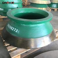 Pièces de concasseur à cône Svedala H2000 H3000 H4000 H6000 H8000, manteau et concave