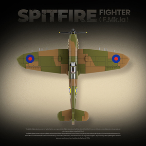 Véhicules de combat de la Seconde Guerre mondiale de l'Aviation militaire, figurines de soldats à construire, avion de chasse <span class=keywords><strong>Spitfire</strong></span>, jouets éducatifs en plastique à monter soi-même pour enfants - Product Image 4