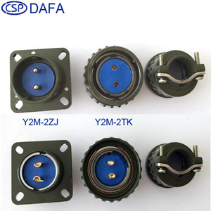 Connecteur d'Aviation CSP Y2M en Aluminium Moulé sous Pression, Laiton Plaqué Or pour Usage Industriel - Product Image 4