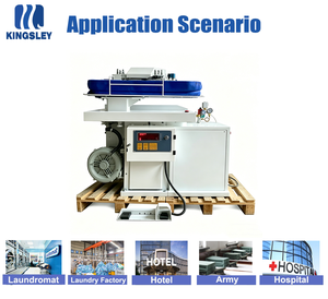 Presse à vapeur industrielle automatique avec chaudière pour le <span class=keywords><strong>repassage</strong></span> des pantalons, des chemises et des uniformes - Product Image 5