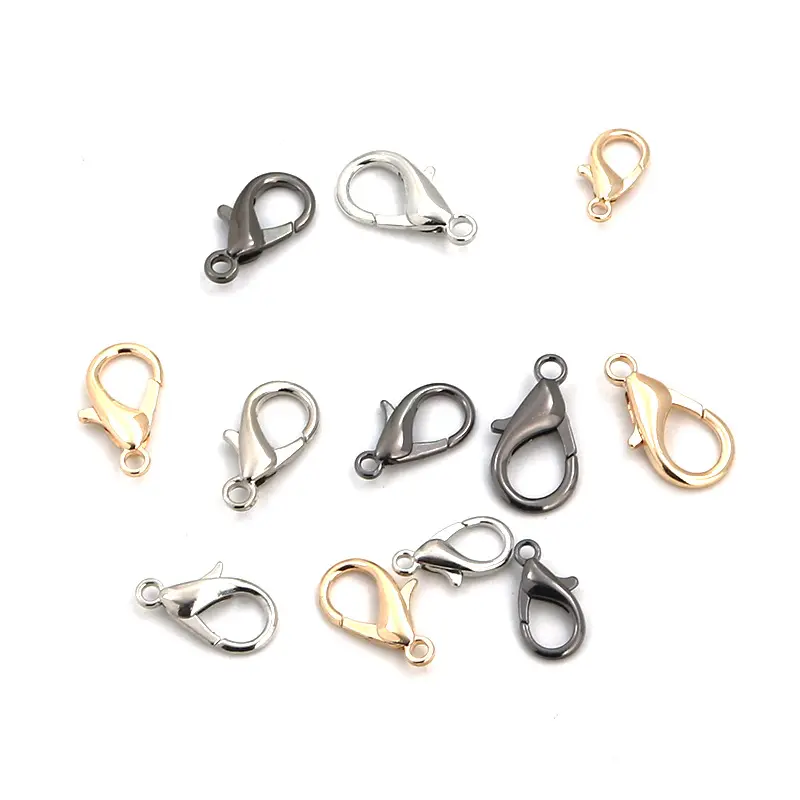 Wholesale Silver Golden Keychain Ring 30mm Long 70mm Lobster Clasp Key Hook Chain