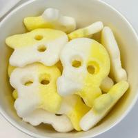 Halloween Schedel Gummy Candy Zuurzoet Fruitig Zweedse Stijl Gummy Bulk 3D Zachte Snoepjes Skelet Snoepjes Groothandel