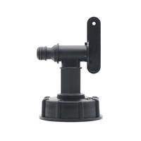 Robinet de réservoir IBC en plastique fileté 2 x 3/4 po, vanne IBC 1000L, interrupteur de tuyau S60x6, robinet IBC verrouillable, adaptateur de vidange pour conteneur de stockage