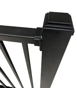 Popular BH Sistema de barandilla de aluminio modular Balcón y barandilla de cubierta Barandilla de piquete