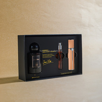 Coffret eau de parfum pour femme Carton rigide rouge Kraft bouteille de parfum en carton boîte cadeau d'emballage en papier