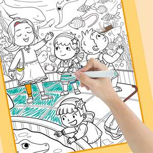 Hete Verkoop Aangepaste Kleurboeken Peuter Aquarel Kleurboek Verborgen Afbeelding - Product Image 3