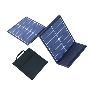 Silicio monocristalino 40W plegable del Panel Solar del cargador de puertos USB de 5V 60W Cargador Solar portátil para el teléfono móvil de Banco de la energía