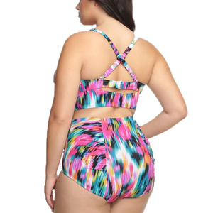 Nouveau chaud surdimensionné imprimé taille haute coupe Sexy Bikini été plage <span class=keywords><strong>maillot</strong></span> <span class=keywords><strong>de</strong></span> <span class=keywords><strong>bain</strong></span> une pièce pour les femmes - Product Image 4