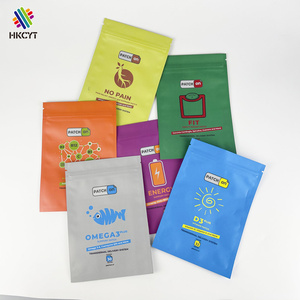Custom Full Print 3 Side Seal Ziplock Aluminium Foil Lined Self Seal Food Grade Plastic Paper Packing Bag