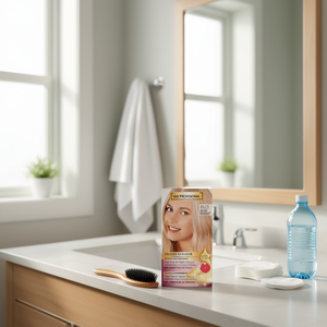 Kit de Tinte Permanente para el Cabello Mix Profesional Glossy Colour 1023 Rubio Platino con Aceite de Argán y Pomelo - Product Image 1