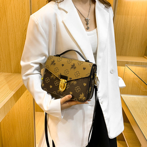 Borsa retrò di grande capacità borsa a tracolla monospalla di design francese 2022 da donna borsa a tracolla stampata a tracolla vecchia - Product Image 3