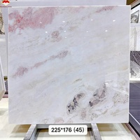 Grande dalle de marbre rose moderne, épaisseur 18 mm, durable, imperméable, pour hôtel, villa, cuisine, salle à manger, bar, salon, intérieur