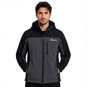 Chaqueta Softshell para Hombre, Impermeable, Cortavientos, para Senderismo al Aire Libre, con Capucha, Logotipo Personalizado, Chaqueta de Trabajo de Invierno - Product Image 1