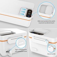 Kabellose Typ-C-Lade-Elektrische Lunchbox Speisenwärmer Ohne Wasser Tragbare Beheizte Lunchbox mit HD-Digitalanzeige