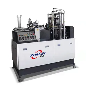 XinLei XL-ZB16 Coffee paper cup making machine open cam system gear driven paper cup machine with automatic oil lubrication