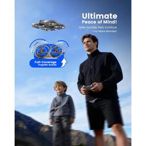 Dron Wheat Run con cámara 1080p, protección completa de hélices para niños y adultos, principiantes, uso en exteriores - Product Image 1