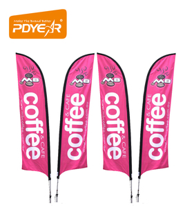 Poteau pliant en fibre de verre, drapeau personnalisé de plage avec plumes, <span class=keywords><strong>2020</strong></span> - Product Image 3