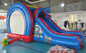 Château Gonflable Miniature Intérieur/Extérieur pour Enfants, Combo Toboggan et <span class=keywords><strong>Trampoline</strong></span> Pat' Patrouille - Product Image 5