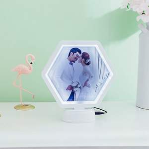 กรอบรูปสุดสร้างสรรค์กระจกแต่งหน้าหกเหลี่ยมกรอบกระจกเมจิกอเนกประสงค์ - Product Image 5