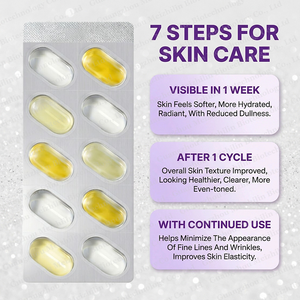 Cápsulas de Suero de Marca Privada, 6 Pasos para el Cuidado de la Piel, 7 en 1 con Esencia, Protector Solar, Aceite Desmaquillante, Crema para Ojos y Limpiador - Product Image 3