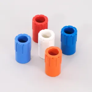 Plastic Single Rigid Pvc Pipe Fittings Double Male Female Threaded Bush 20 Mm Connector Adaptors For Pvc Conduit