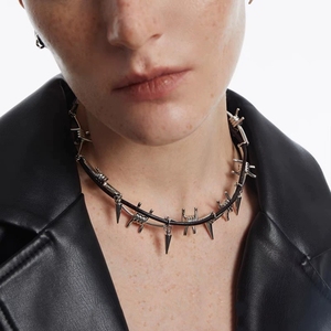 <span class=keywords><strong>Dark</strong></span> <span class=keywords><strong>Gothic</strong></span> Punk <span class=keywords><strong>Metal</strong></span> Rivets Personnalité Hip-hop Chaînes de clavicule pour hommes et femmes - Product Image 6
