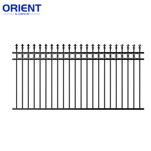 Clôture de piscine moderne en aluminium perforé anti-escalade, <span class=keywords><strong>vente</strong></span> chaude, haute qualité, taille personnalisée, clôture extérieure moderne en aluminium - Product Image 5
