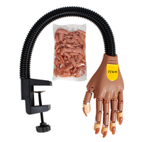 ABS pratique main ongles Kit de formation pratique réaliste main pour acrylique ongles formation main articulée