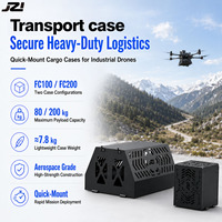 Boîtier de transport pour drone UAV longue portée en alliage d'aluminium aérospatial et fibre de carbone, corps de 7,8 kg, charge maximale de 200 kg, à dégagement rapide