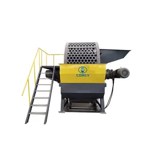 Old Used Car Tyre Recycling Machine High Efficiency Waste Tire Crusher Industrial Waste Rubber Shredder