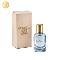 Boîte d'emballage de parfum en papier texturé écologique et recyclable avec logo personnalisé en relief pour les flacons de sérum et de parfum pour les soins de la peau