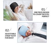 Bandeau réutilisable rafraîchissant pour la tête, compresse chaude/froide en hydrogel, technologie de refroidissement, thérapie contre les maux de tête, usage domestique, casquette de soulagement des migraines