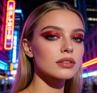 Anpassbare Hochpigmentierte Einzel-Lidschatten-Palette Private Label Schimmer-Finish Dunkler Matter Augen-Make-up Trockener Gepresster Puder Glitzer