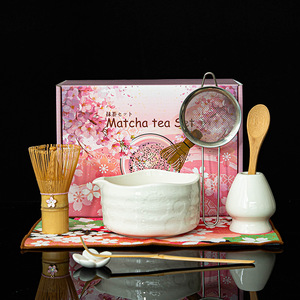 Ensemble de Chawan Matcha de basse quantité minimale de commande personnaliser l'emballage ensemble de fouet Matcha de cérémonie japonaise avec Chasen en <span class=keywords><strong>bambou</strong></span> - Product Image 6