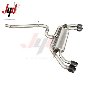 Acier inoxydable avec tuyau d'échappement contrôlé par Valvecolled quatre embouts noirs pour <span class=keywords><strong>Audi</strong></span> <span class=keywords><strong>S3</strong></span> 2.0T 2017-silencieux de système d'échappement de haute qualité - Product Image 1