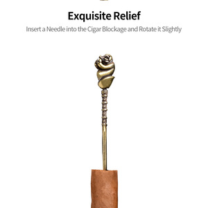 CIGARLOONG Aguja para <span class=keywords><strong>Puros</strong></span>, Herramienta Portátil para Tallar y Desatascar <span class=keywords><strong>Puros</strong></span>, Accesorios para Taladro - Product Image 4