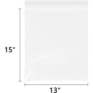 ถุงซิปล็อคใสขนาด 13 x 15 นิ้ว หนา 2 มิล แบบปิดผนึกได้ สำหรับจัดเก็บเสื้อผ้า กางเกง ของใช้สำหรับเดินทาง - Product Image 2