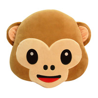 Vente en gros d'usine : Coussins en peluche personnalisés avec émoticônes, texture confortable, jouet en peluche