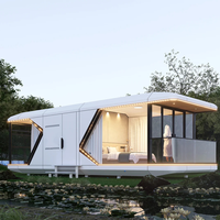 Casa Cápsula de Acero con Certificación CE, Estándar EN1090, Prefabricada, Modular, para Vivienda, Oficina, Tienda, Impermeable y Aislada