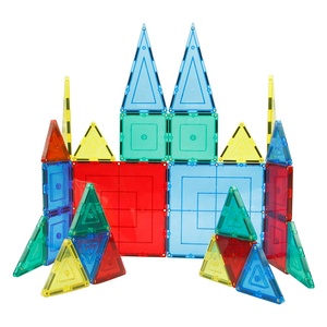 डिय बच्चों की शिक्षा बड़े चुंबकीय प्लास्टिक भवन ब्लॉक टाइल खिलौने - Product Image 2