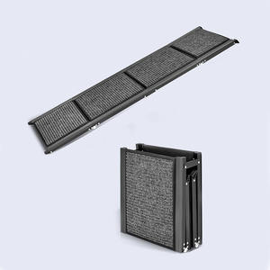 कार के लिए नरम सतह पालतू जानवर कदम के साथ फोल्डेबल कुत्ते एल्यूमीनियम कार रैंप - Product Image 1