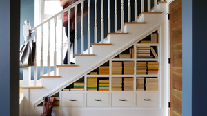 Armoire de rangement sous escalier Escalier Porte-chaussures en <span class=keywords><strong>bois</strong></span> Armoire Escaliers Escalier - Product Image 5