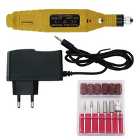 Perceuse à ongles électrique professionnelle en forme de stylo Machine de manucure Ensemble de perceuse de pédicure Lime à ongles Ensemble d'outils d'équipement de perceuse à ongles