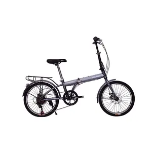 6-Speed Folding Bike Aluminum and Steel Fork Bead Pedal Fitted Folding Bicycle