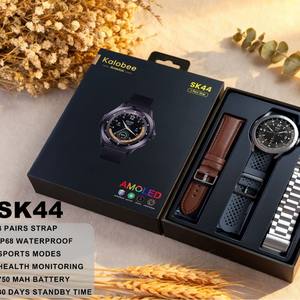 Смарт-часы SK44 2026 с защитой IP68, пульсометром, фонариком, беспроводными звонками, AMOLED-дисплеем, дистанционным управлением и множеством режимов тренировок - Product Image 3