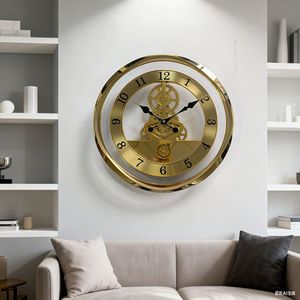 <span class=keywords><strong>Horloge</strong></span> <span class=keywords><strong>murale</strong></span> en cristal de grande taille 14 pouces / 35 cm, <span class=keywords><strong>horloge</strong></span> <span class=keywords><strong>murale</strong></span> transparente pour salon, <span class=keywords><strong>horloge</strong></span> à engrenages rétro - Product Image 4